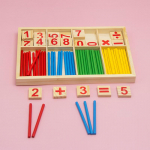 DIY Montessori m&auml;nguasjad Matemaatikanumbrid Puidust klotsid Loenduspulgad Varajase &otilde;ppimise &Otilde;ppem&auml;ngud M&auml;nguasjad Kingitused Lastele Lapsed