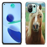 Horses Running telefoni&uuml;mbris Xiaomi Mi 11 Lite NE 11i 10T 11T Pro A2 A3 Lite POCO F3 M3 M4 C31 X3 Pro NFC GT must pehme kate jaoks Xiaomi POCO X3 Pro