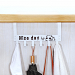 Loovad uksele riputatavad konksud mantlikonks multifilm seinariidepuu eemaldatav naelavaba j&auml;ljetu uksekonks 1PCS valge