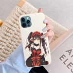 Date A Live Tokisaki Kurumi png Telefonikott iPhone 14 11 12 13 Mini Pro Xs Max 8 7 6 6S Plus X XR Tahke kommiv&auml;rvi &uuml;mbris 13 pro max