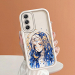 Pehme silikoonist ruudukujulise redeliga printimismustriga telefoni korpus T&auml;iskaanega kaamera p&otilde;rutuskindel kaitse kummist &uuml;mbris Samsungile Samsung A23 tumepunast v&auml;rvi