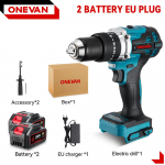 1500 W harjadeta elektriline l&ouml;&ouml;ktrell 20+3 p&ouml;&ouml;rdemomendiga 3in1 elektriline kruvikeeraja vasara puur Elektrit&ouml;&ouml;riistad Makita 18V aku jaoks 2 Battery-EU