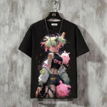 Anime Meeste T-s&auml;rk Sexy Beauty 3D Prindiga T-s&auml;rgid Harajuku Tees Mood vabaaja l&uuml;hikeste varrukatega T-s&auml;rk Oversized Meeste Y2k R&otilde;ivad Topid S