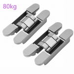 40/80KG Puidust 180-kraadine peidetud hinged Avaleht Riistvara Lai uksevahe N&auml;htamatu ristkorpusega v&auml;rava hing