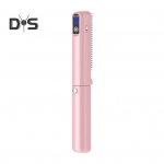 Kokkupandav juuksesirgendaja kamm 3 temperatuuriga LED-ekraan Kiire soojenemine USB-laetav reisikaasaskantav ioonkuumhari elektriline juuste kujundamine valge