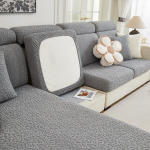 Žakaarmustriline veniv paks polaarfliisist diivanikate universaalsed diivanikatted elutuppa lemmikloomade m&ouml;&ouml;blikaitse pestav Headrest pruun