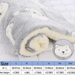 Flanell koeravoodi paksendatud pehme soe lemmiklooma magamismatt fliisist koeratekk kutsikale kassile koera padi diivani padi lemmiklooma aksessuaarid S