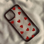 Armas veinipunane Love Heart telefoni&uuml;mbris iPhone 14 Pro 15 13 12 Mini 11 XR XS Max X 7 8Plus INS Kawaii p&otilde;rutuskindla k&otilde;vakaanelise koti jaoks For iPhone7or8 SE20
