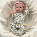 Elutruu 18-tolline Reborn Baby Girl Nukk Bettie 48 cm Silikoonist kehaga vasts&uuml;ndinud nukk Realistlikud beebinukud lastele V&auml;ikelapse maja M&auml;nguasjade p&uuml;hadekingitused full silicone girl