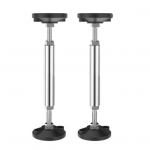 1 paar m&ouml;&ouml;bli tugijalgasid reguleeritavad roostevabast terasest teleskooppostid, h&otilde;lpsasti paigaldatavad tugijalad koos libisemisvastaste padjadega voodikummutile S