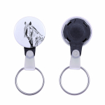 Canadian Horse - unique keychain with a horse picture, handmade product, light and handy pendant from Art-Dog brand
