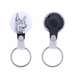 Australian Kelpie, Barb, Farmer Dog - keychain with a dog portrait, pendant with the brand's own Art-Dog graphics