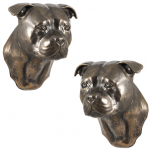 American Staffordshire Terrier, Amstaff I - Dog statue, hanging bust, unique decoration for dog lover by Art-Dog brand