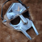 MF Doom mask terasest gladiaatormask soomusn&auml;gu K&auml;sitsi valmistatud kantav Doom n&auml;okate soomusr&uuml;&uuml; Halloweeni kingitused black