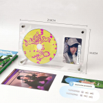 Cd-pildi aluse raam l&auml;bipaistev akr&uuml;&uuml;list pildiraam fotokaardihoidja Idol Postkaardid Kaitsmed ruumi sisekujundus C