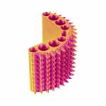 3D-prinditud lemmikloomas&otilde;bralikud v&auml;rvid Self Purrfect Groom Brush One Size sinine