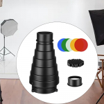 Kooniline optiline Snoot Kit k&auml;rgstruktuuri tarvikud v&auml;rvifilter sisereiside jaoks m&otilde;eldud fotovideo Style A