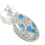 Natural K2 Blue Azurite Gemstone 925 Sterling Silver Jewelry Pendant 1.97 f0c42