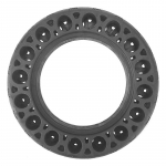 10-tolline 10x2,125 t&auml;isrehv k&auml;rgstruktuuriga kummist plahvatuskindel libisemisvastane tahke rehv elektrilise t&otilde;ukeratta rehvi osade jaoks