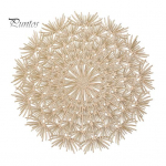 Vastupidav libisemiskindel multifunktsionaalne lauapadi Dandelion Shape Cup Mat Kodutarbed kuldne