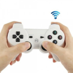 Manette de jeux Sans Fil Double Shock III vibration pour Sony PS3 (blanc)