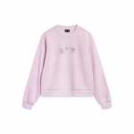 Li Ning Spordielustiili seeria T&auml;hetr&uuml;kiga Fliisist Soe Lahtine Pullover Huppar Naistele huppar Lootus-Roosa Lilla AWDT816-5 L