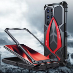 S24 Ultra &Uuml;mbris Metallisulam Alumiiniumist P&otilde;rkeraam Samsung Galaxy S23 Ultra jaoks H&uuml;briidne Vastupidav P&otilde;rutuskindel Soomuskaas S22 For Galaxy S24 Ultra