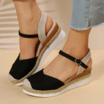 Naiste Suletud Varbaga Kiilud Naiste Suvine Pandlaga Rihmaga Gladiaatorikingad Naiste Moodne Platvorm-Espadrillid Sandalias Mujer 36 brown