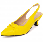 Moodsad Suvekingad Naistele Sandaalid Terava ninaga Madalad Kontsad Slingbackid Must Valge Pulmapidu Tantsukingad Naiste Suur Suurus 50 52 52 kollane