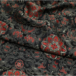 75x100cm žakaarmustriga lilleline stiilis damask-siidist satiinbrokaatkangas kost&uuml;&uuml;mipolsterdusm&ouml;&ouml;bel kardinapuust r&otilde;ivamaterjal 75x100cm