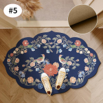Libisemisvastane uksematt Diatom Mud Retro Print K&ouml;&ouml;k p&otilde;randamatt Vannitoa vaip libisemisvastane vaip Magamistoa vaip Elutoa sissep&auml;&auml;su jalamatt 40x60cm