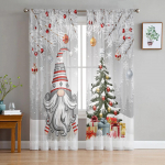 H&otilde;bedane Taim Lill Euroopa Stiilis T&uuml;ll &Otilde;hukesed Kardinad Elutoa Dekoratsioon Akna Kardin Magamistoale Voile Organza Draperiid W135 x H115cm x1&Rod Pocket