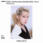 ATEEZ 11. minialbum Golden Hour Pt.2 To Diary For Ver Photocard Postkaart Mingi - For (Z)