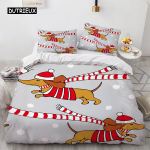 Corgi koerakuningas-kuninganna tekikott kollane koomiksikutsika voodipesukomplekt lastele poistele ja t&uuml;drukutele kawaii lemmikloomadele roosa 2/3 tk tekikott EU single(135x200cm)