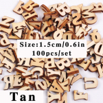 100 tk puidust numbrid Inglise t&auml;hestikud Beebi alushariduse &otilde;ppevahend Scrapbooking Puit DIY t&auml;hed K&auml;sit&ouml;&ouml; kaunistus