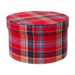 Kaasiga j&otilde;ulukinkekarp pakkimiseks Dark Red Plaid