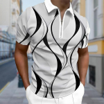 Meeste s&auml;rk Polo vabaaja lukuga l&uuml;hikeste varrukatega mood vaba t&otilde;mblukuga suvine kevadine tavaline istuvus 3D kruviga prindiga s&auml;rk XS valge