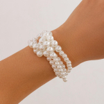 Luksuslik mitmekihiline p&auml;rlikee: Euroopa ja Ameerika s&otilde;lmestiil, prantsuse heledate helmestega choker