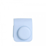 Instax Mini 12 kaamerakott PU nahast pehme kaitse&uuml;mbris reisikott Fujifilm filmikaamera kott &otilde;larihmiga heleroheline v&auml;rv