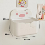 Seinale riputatav salvr&auml;tikukast Kodu-WC Perforatsioonivaba rullpaberi hoiukast Cartoon tualettpaberi kast piimvalge v&auml;rv