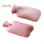 2tk/komplekt 1000/2000ml kuumaveekott Tekstuuriga lekkekindel kuum k&uuml;lm kompress selja kaela lihased &otilde;lad k&otilde;huvalu leevendav talv k&auml;te ja jalgade soojenduskott 1000ML roosa