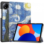 Xiaomi Redmi Pad SE 8.7 Case 2024 jaoks, uus PU-nahast kolmekordselt kokkupandav statiivi tahvelarvuti kate Funda Redmi pad se 8,7-tollise nutika &uuml;mbrise jaoks Redmi Pad SE 8.7