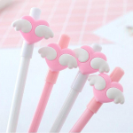 Love Wings must neutraalne pliiats, roosa tudengi kontori signatuurpliiats veepliiatsi koolitarbed 0.5mm/20pcs must