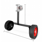 Kaasaskantav muruniiduki seljakott k&uuml;ljele kinnitatud k&auml;etoe ja rattaga 26/28 mm niidukile 28-tube lawn mower support