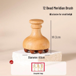 Tammemeridiaani k&otilde;humassaažihari koos k&otilde;&otilde;lusharja kinnitusega brush 12 beads
