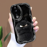 Armas koomiksimustriga kreemjas tekstuuriga korpus Lainelise servaga pehme silikoonkaanega telefoni&uuml;mbris Huawei Honor Infinix Tecno iPhone'i jaoks iPhone 8 Plus must