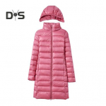 Naiste Talvine Sulejope Kapuutsiga Polsterdatud &Uuml;hev&auml;rviline Keskmise Pikkusega Slim Fit Suur Suurus Pikkade Varrukatega Lukuga Tuulekindel Soe Jakk M khaki