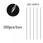 100 tk/karp &Uuml;hekordselt kasutatav steriilne keha augustamise n&otilde;el 10G 12G 14G 16G 18G 20G Terasest steriilne &uuml;hekordselt kasutatav k&otilde;rva nina naba nibu huule jaoks 14G 1.6mm