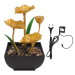 Plastikust lauapealne purskkaev LED-valgustitega Purskkaev voolava veega kaunistused kontorisse USA pistik 110 V