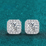 P&auml;ris 0,5-1 karaadise D v&auml;rvi moissanite k&otilde;rvar&otilde;ngad naistele 100% 925 Sterling h&otilde;be s&auml;delevad k&otilde;rvar&otilde;ngad pulmaehted 0.5ct 5mm